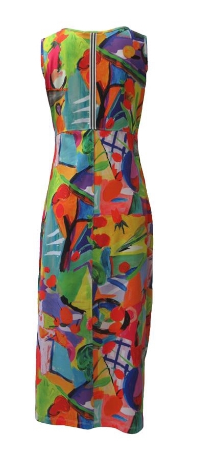 Maloka: Apples & Cherries High Waisted Abstract Art Sundress