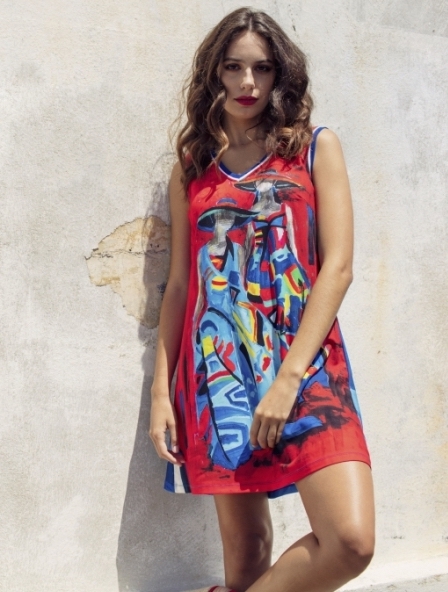 Maloka: Colors Of Picasso's Gypsy Beauty Abstract Art Tunic/Dress (2 Left!)