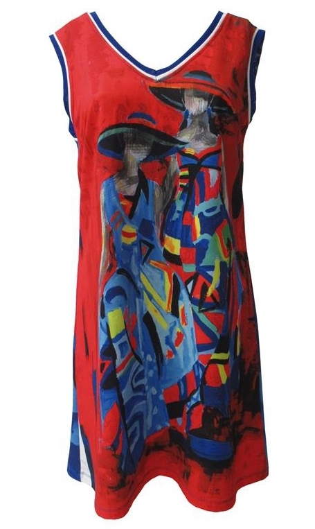 Maloka: Colors Of Picasso's Gypsy Beauty Abstract Art Tunic/Dress (2 Left!)