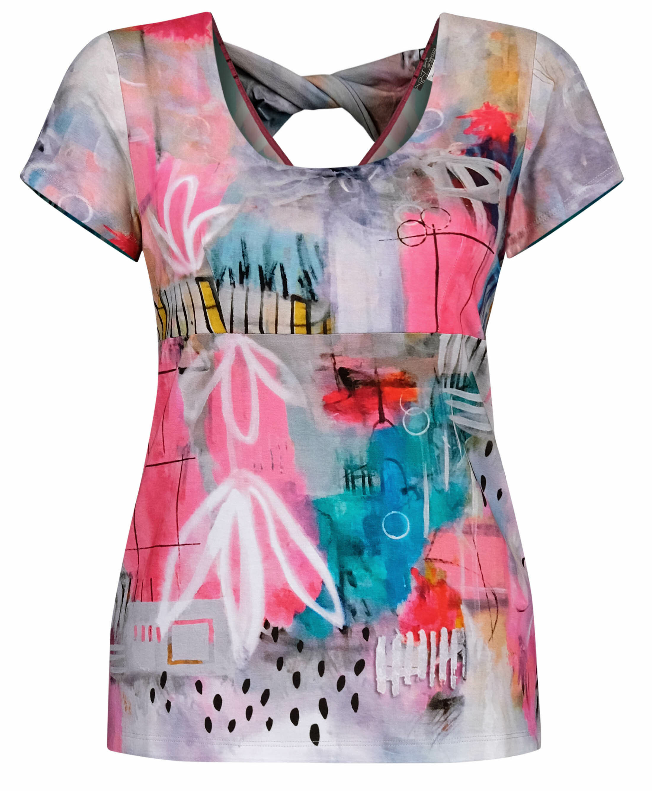 Simply Art Dolcezza: Receive The Best Things In Life Abstract Art Bow Top (2 Left!) DOLCEZZA_SIMPLYART_20671_N