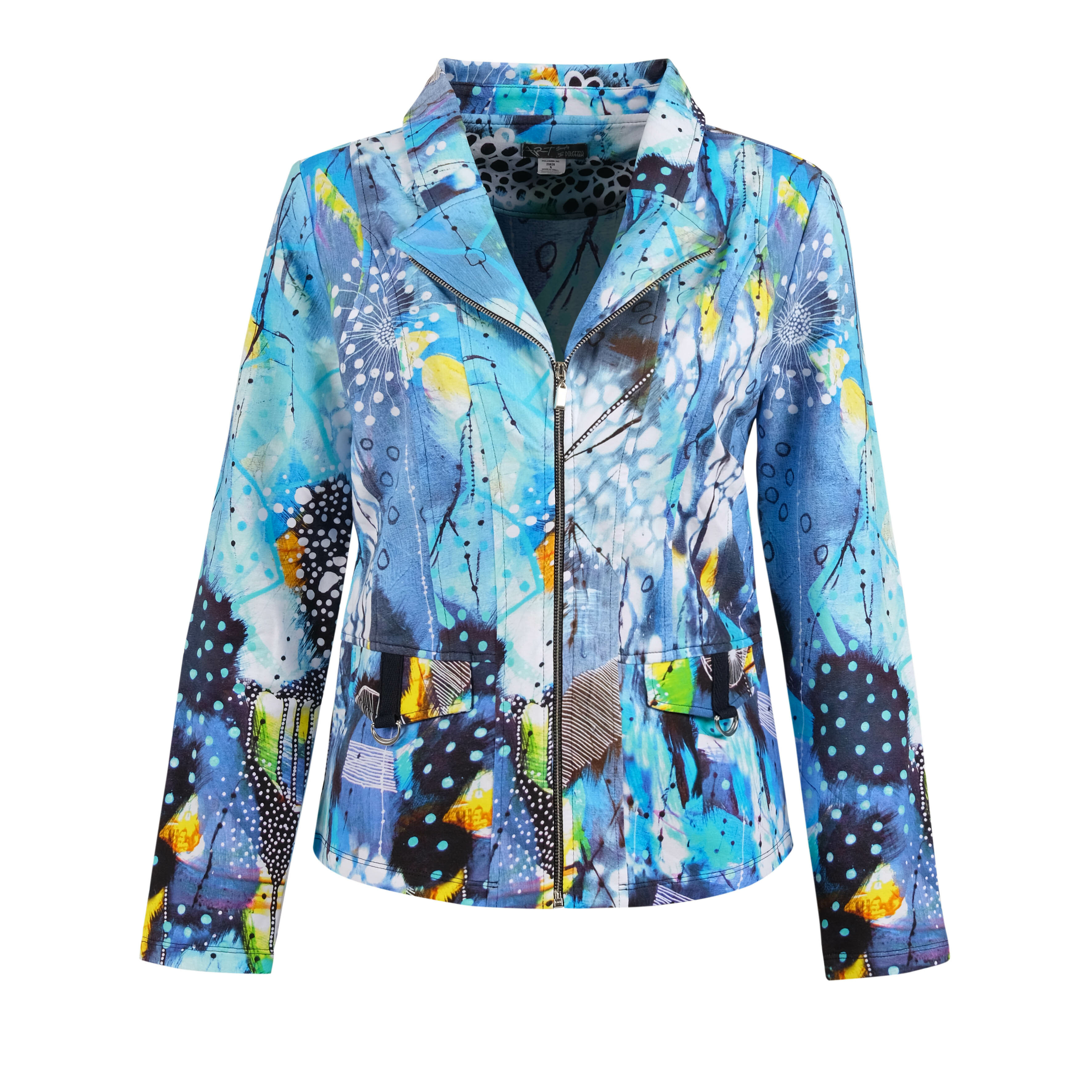 Simply Art Dolcezza: The Love of Blue Happiness Abstract Art Zip Jacket (1 Left!)