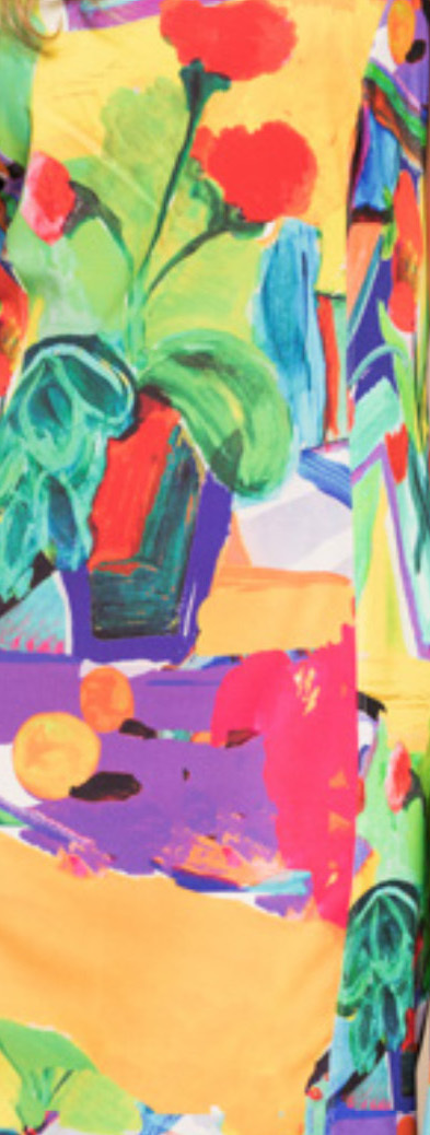 Maloka: Colors Of Picasso's Gypsy Beauty Abstract Art Midi Sundress