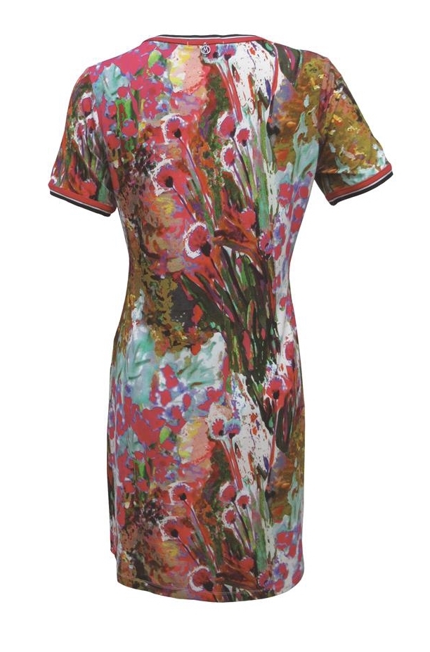 Maloka: Pink Isles Abstract Art Dress/Tunic
