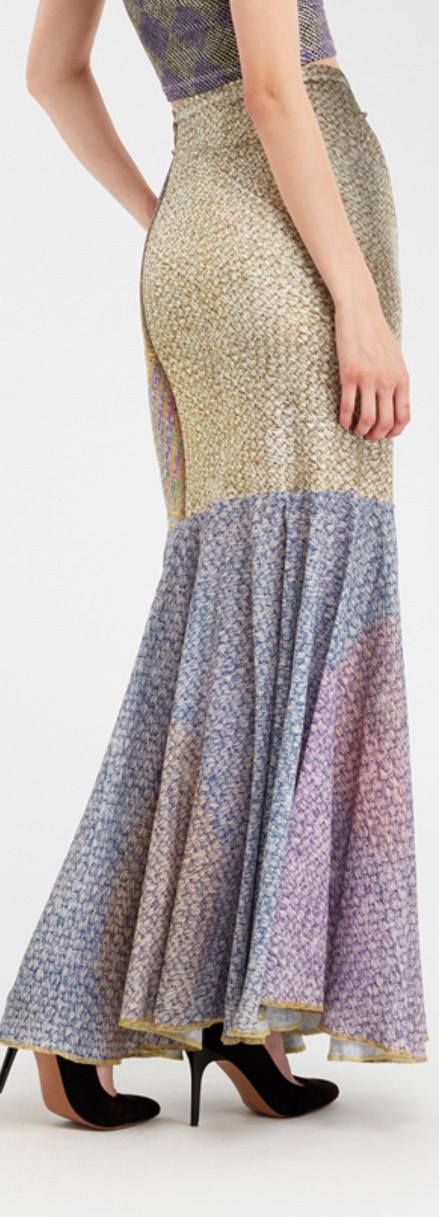 IPNG: Royal Summer Stamp Galaxy Tie Dye Illusion Gown Skirt (Some Ship Immed!)