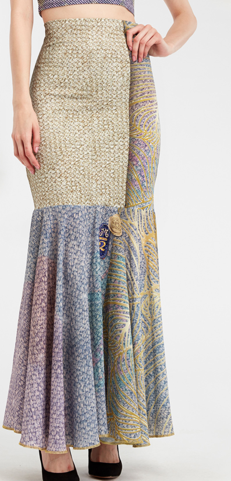 IPNG: Royal Summer Stamp Galaxy Tie Dye Illusion Gown Skirt (Some Ship Immed!)