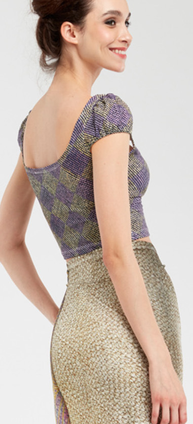 IPNG: Royal Summer Stamp Galaxy Illusion Crop Top (Some Ship Immed!)