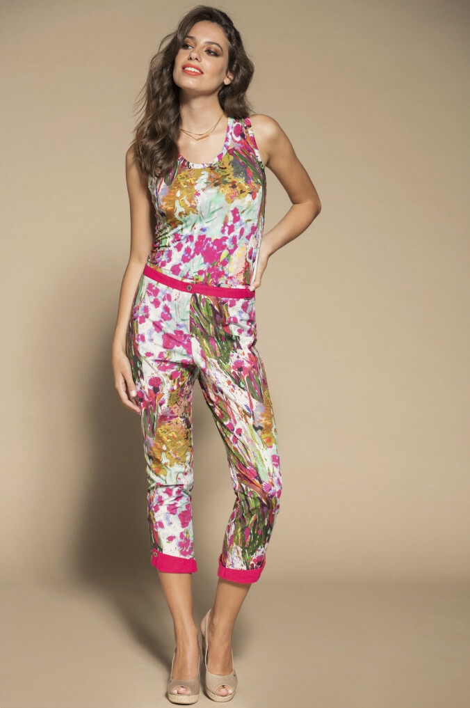 Maloka: Pink Isles Abstract Art T-shirt Tank