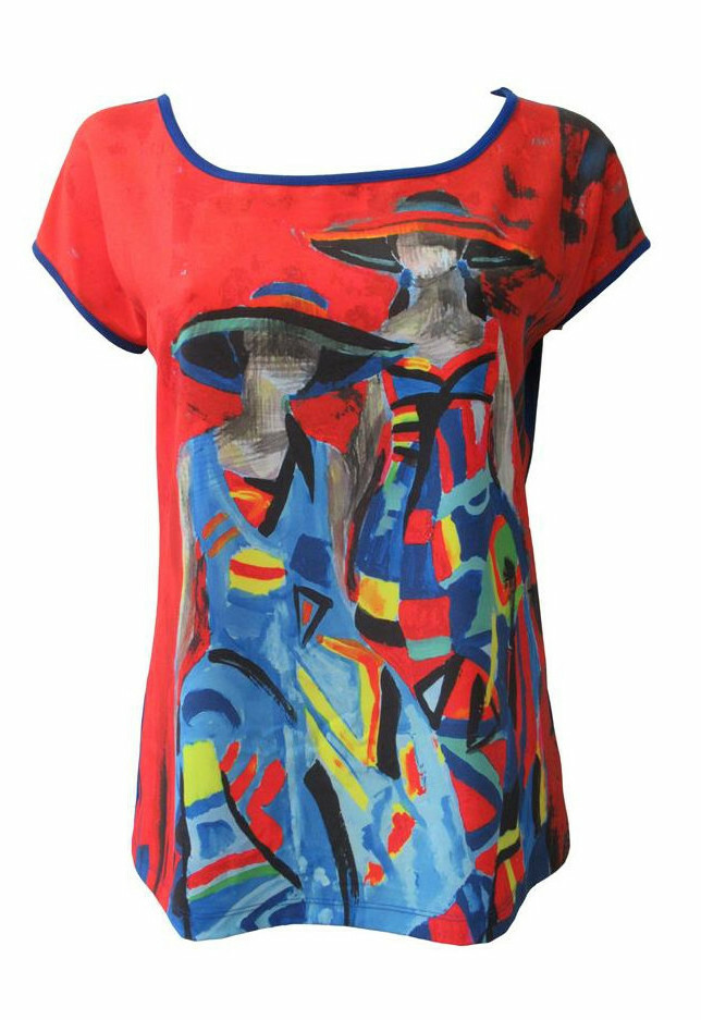 Maloka: Colors Of Picasso's Gypsy Beauty Abstract Art T-shirt (More Art Patterns, Few Left!) MK_GLORIE