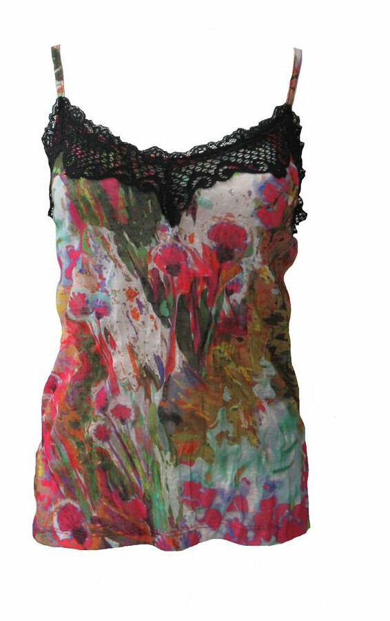 Maloka: Pink Isles Abstract Art Tank Top (More Art Patterns!) MK_FERN
