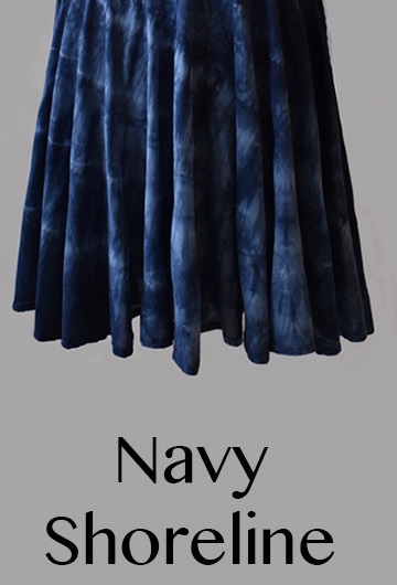 Luna Luz: Short Sleeve Cross Over Bodice Tie Dye Long Dress (Ships Immed: Navy Shoreline & Black Botanical!)