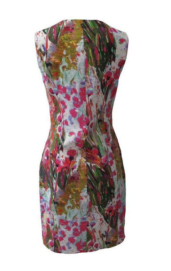 Maloka: Pink Isles Abstract Art Cotton Dress (Few Left!)