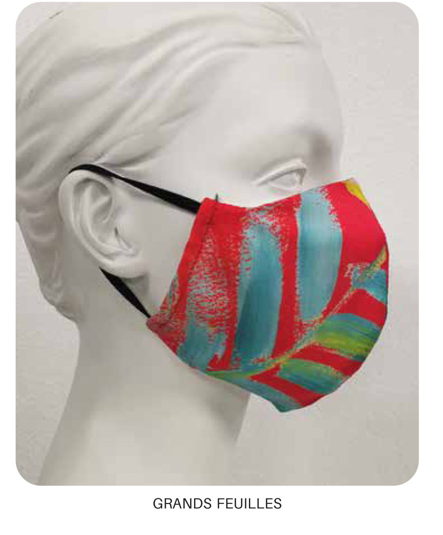 Maloka: Hawaiian Flower Beauty Abstract Art Protective Masks With Filter (Few Left!) HAWAIIANFLOWER_Mask
