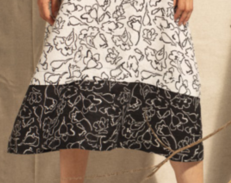 G!oze France: Desirable Dorothe In Florence Ombre Tinted Flared Dress