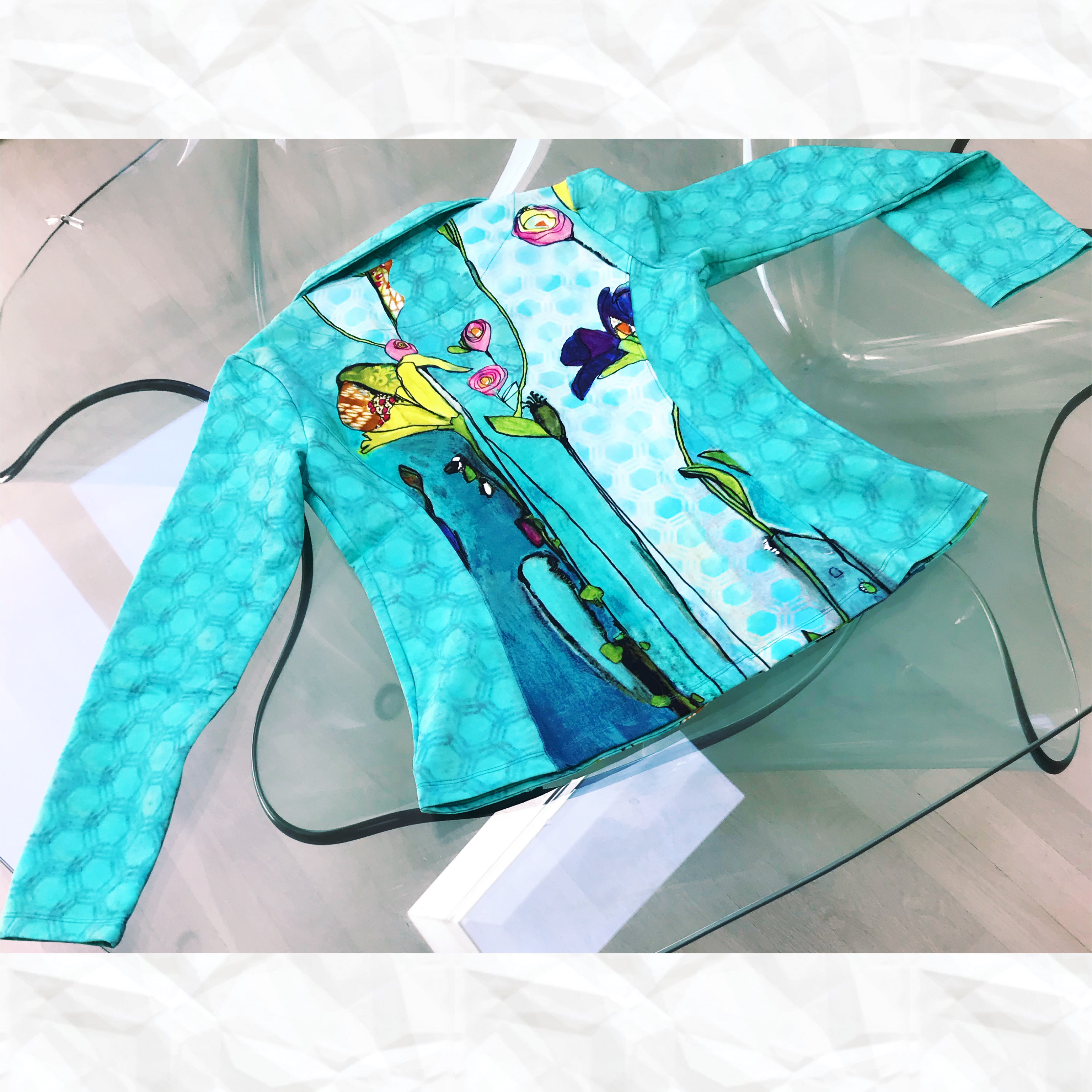 Simply Art Dolcezza: Summer's Coming Grand Bouquet Abstract Art Blazer (2 Left!)