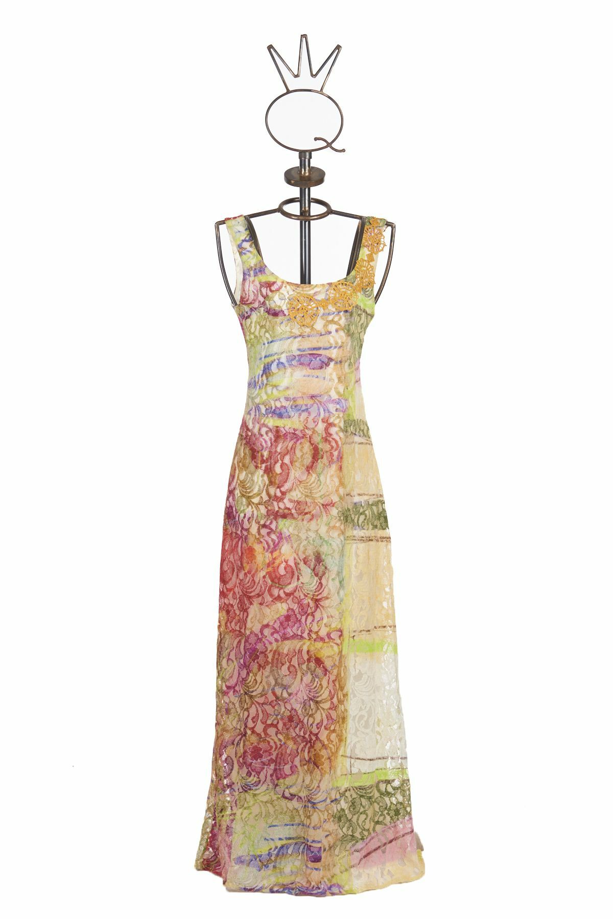 Save The Queen: Purple Rose Crystal Lace Dress STQ_456