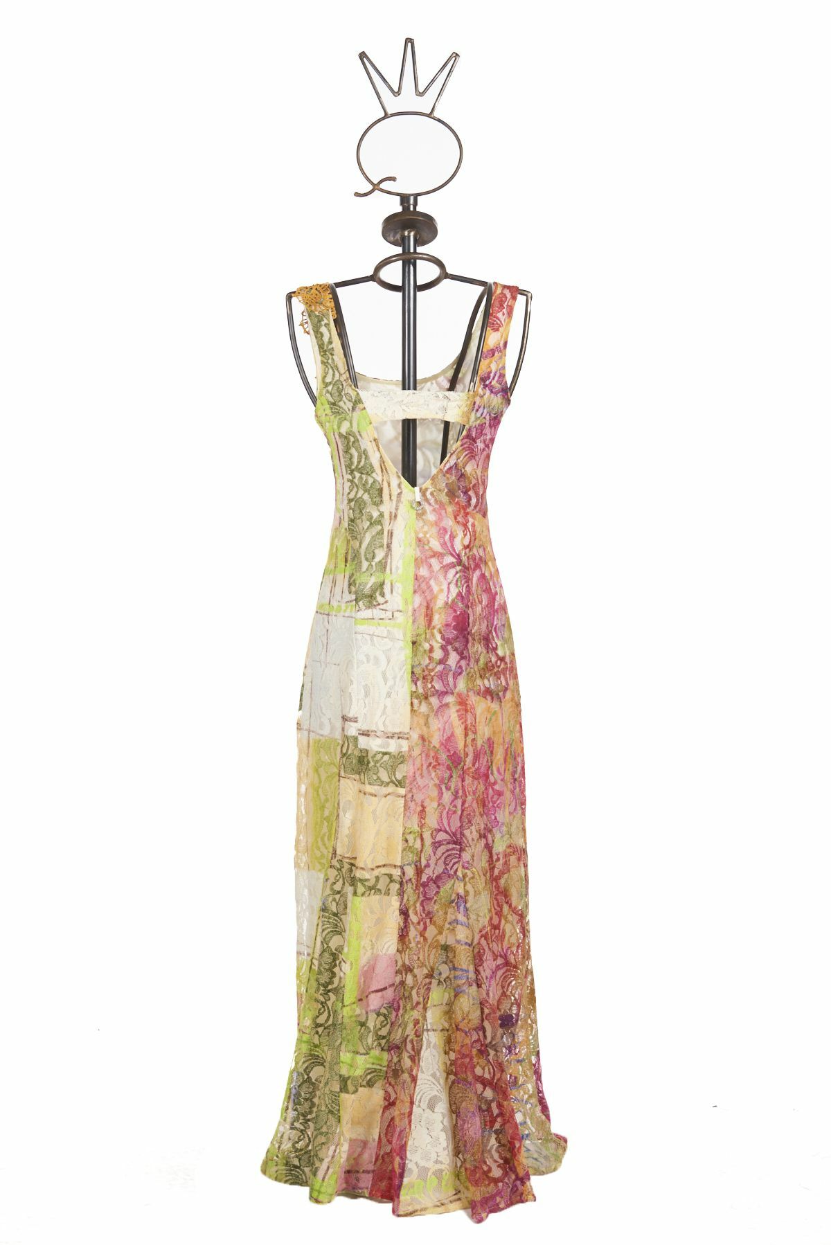 Save The Queen: Purple Rose Crystal Lace Dress