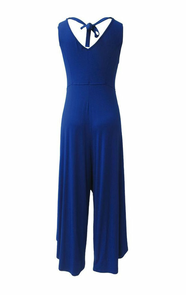 Maloka: Sexy Swirls & Bow Ties Wide Leg Jumpsuit