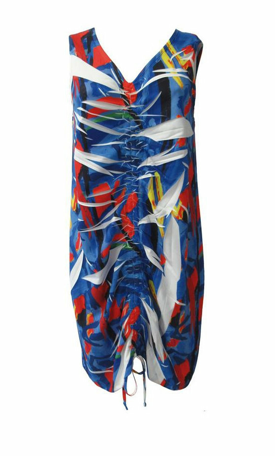 Maloka: Picasso's Gypsy Beauty Abstract Art Drawstring Adjustable Sundress