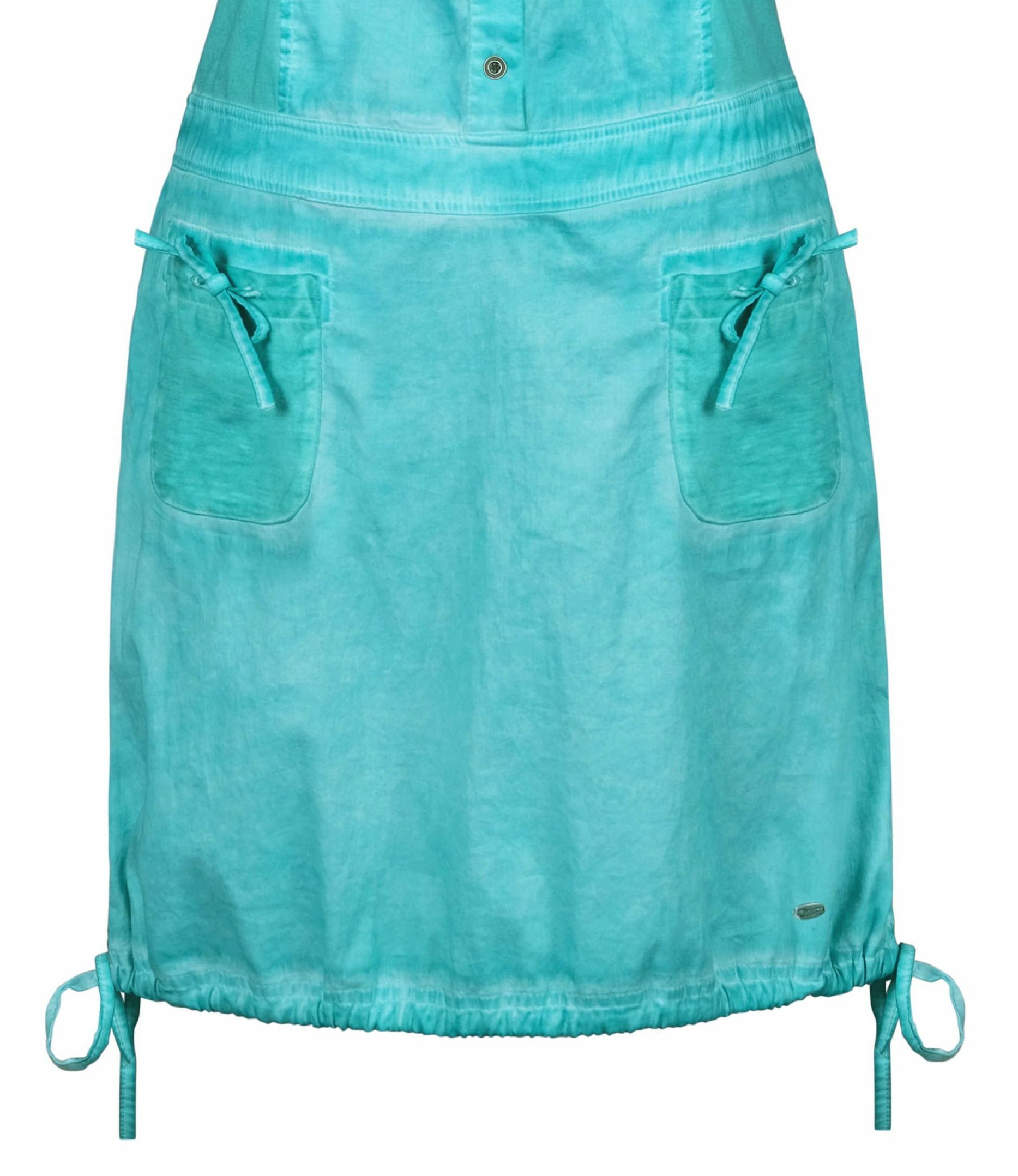 Dolcezza: Tropical Island Tied Hem Cotton Stretch Dress