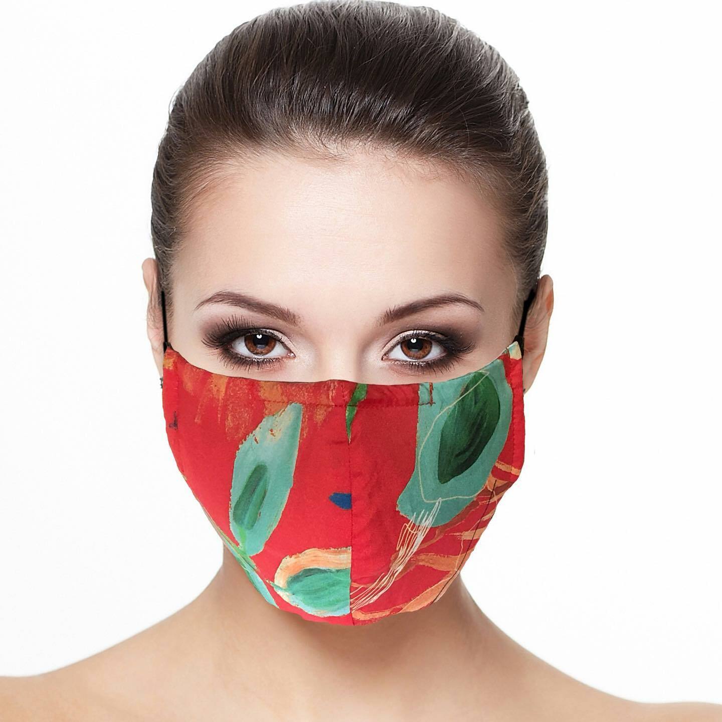 Maloka: Hawaiian Flower Beauty Abstract Art Protective Masks With Filter (Few Left!)