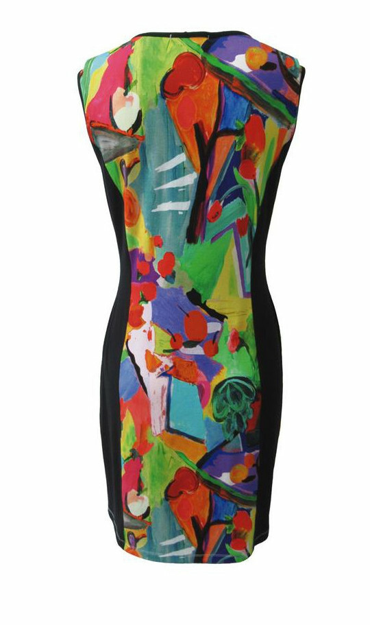 Maloka: Apples & Cherries Flared Midi Dress/Tunic