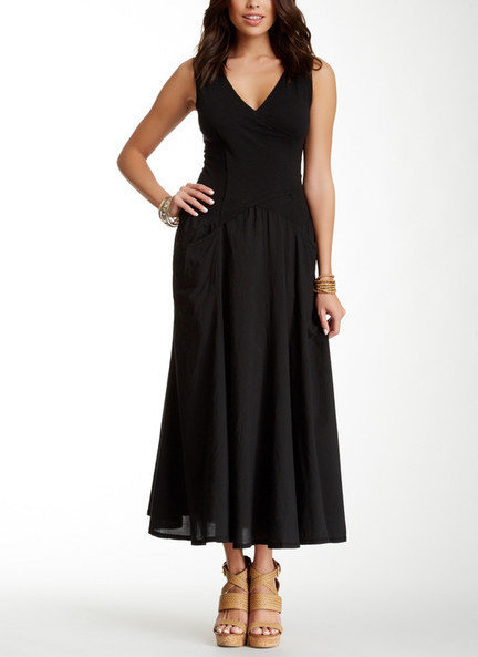 Luna Luz: Cross Over Bodice Long Dress (Ships Immed, Few Left!) LL_516_N1