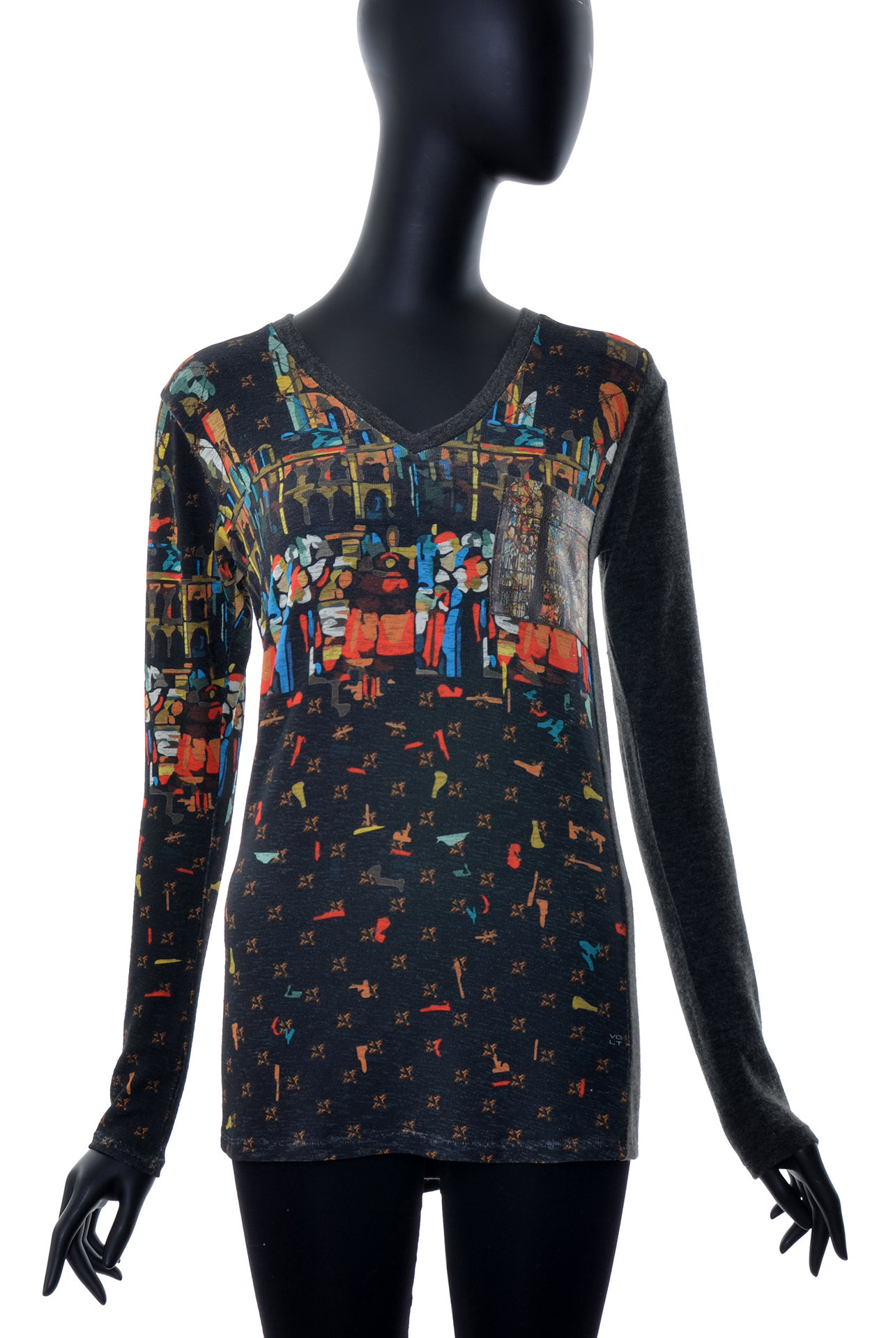 Volt Design: Lights Of Notre Dame Liquid Leather Tunic (Some Ship Immed!) VD_364_PAP_C