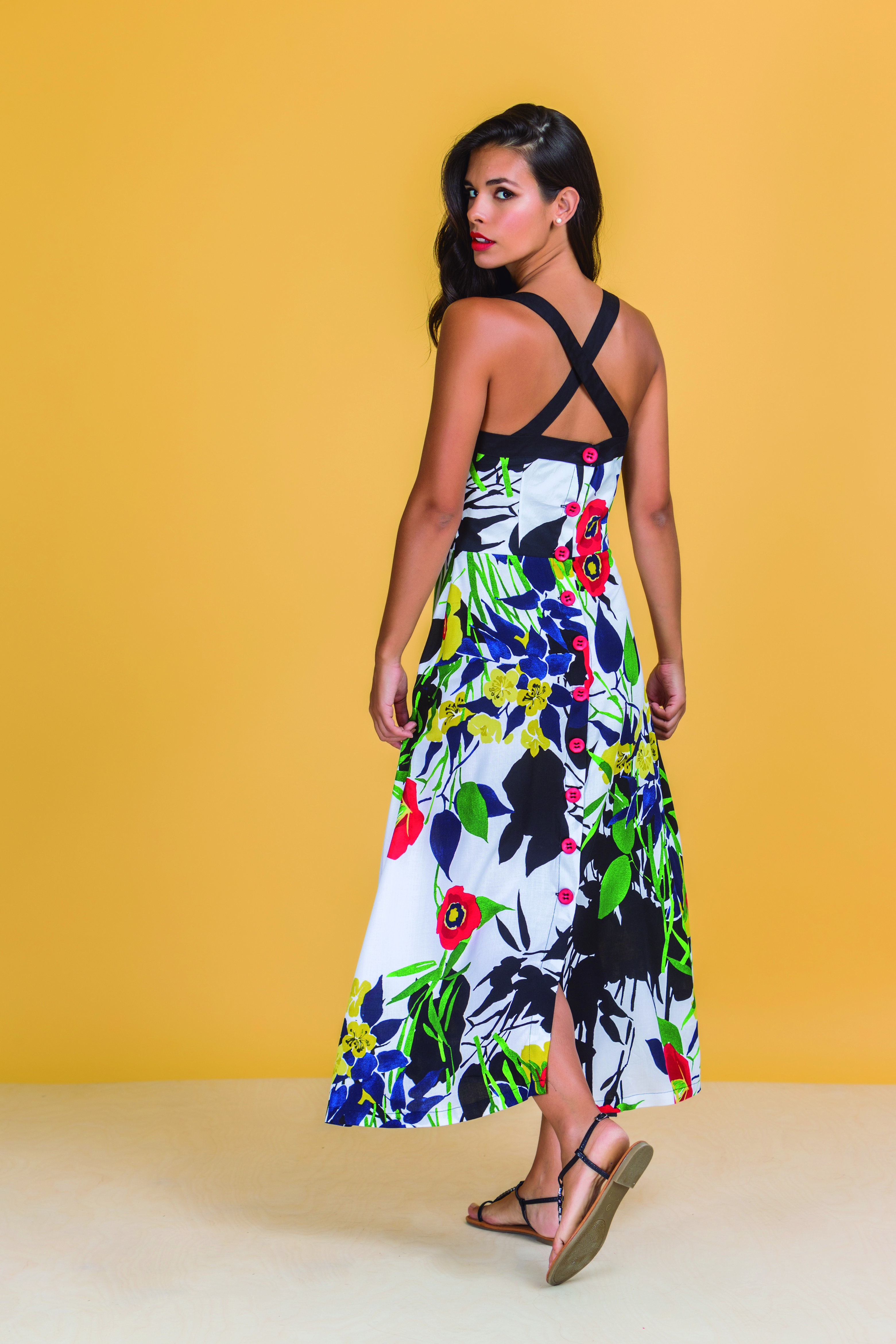 Paul Brial: Backwards Garden Maxi Dress (1 Left!) PB_EDEN_N4