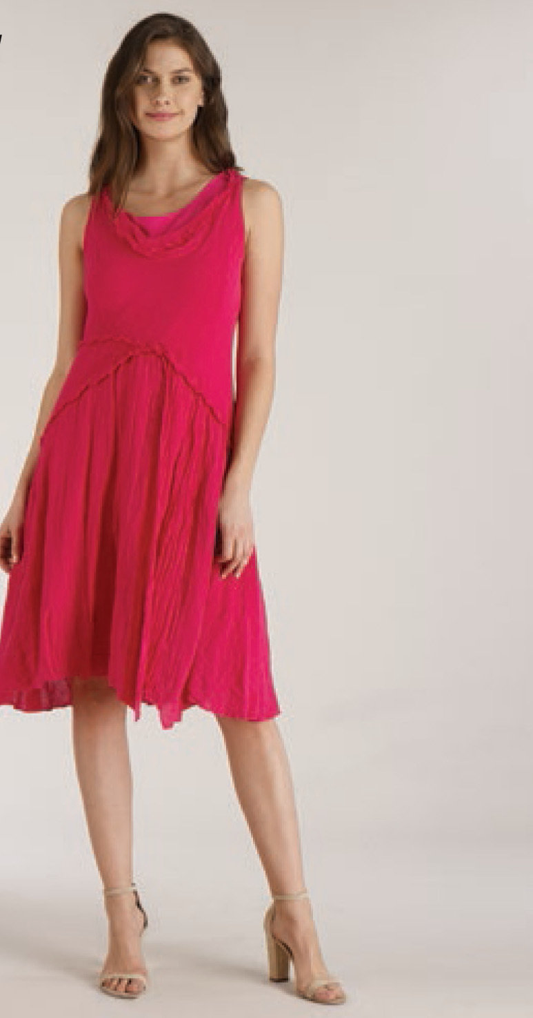 Luna Luz: Linen Gauze Tiered Midi Sundress SOLD OUT LL_7798_N