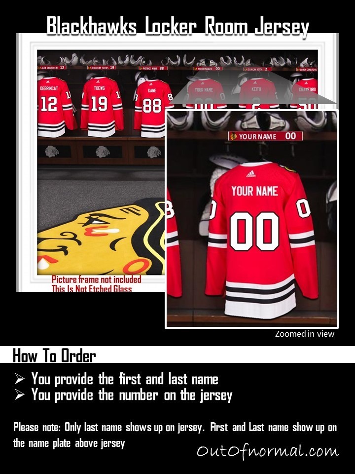 custom blackhawks jersey