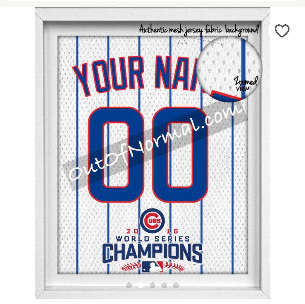 custom cubs world series jersey