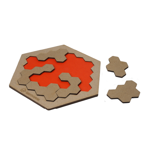 Hexagonal Tetromino Puzzle Board