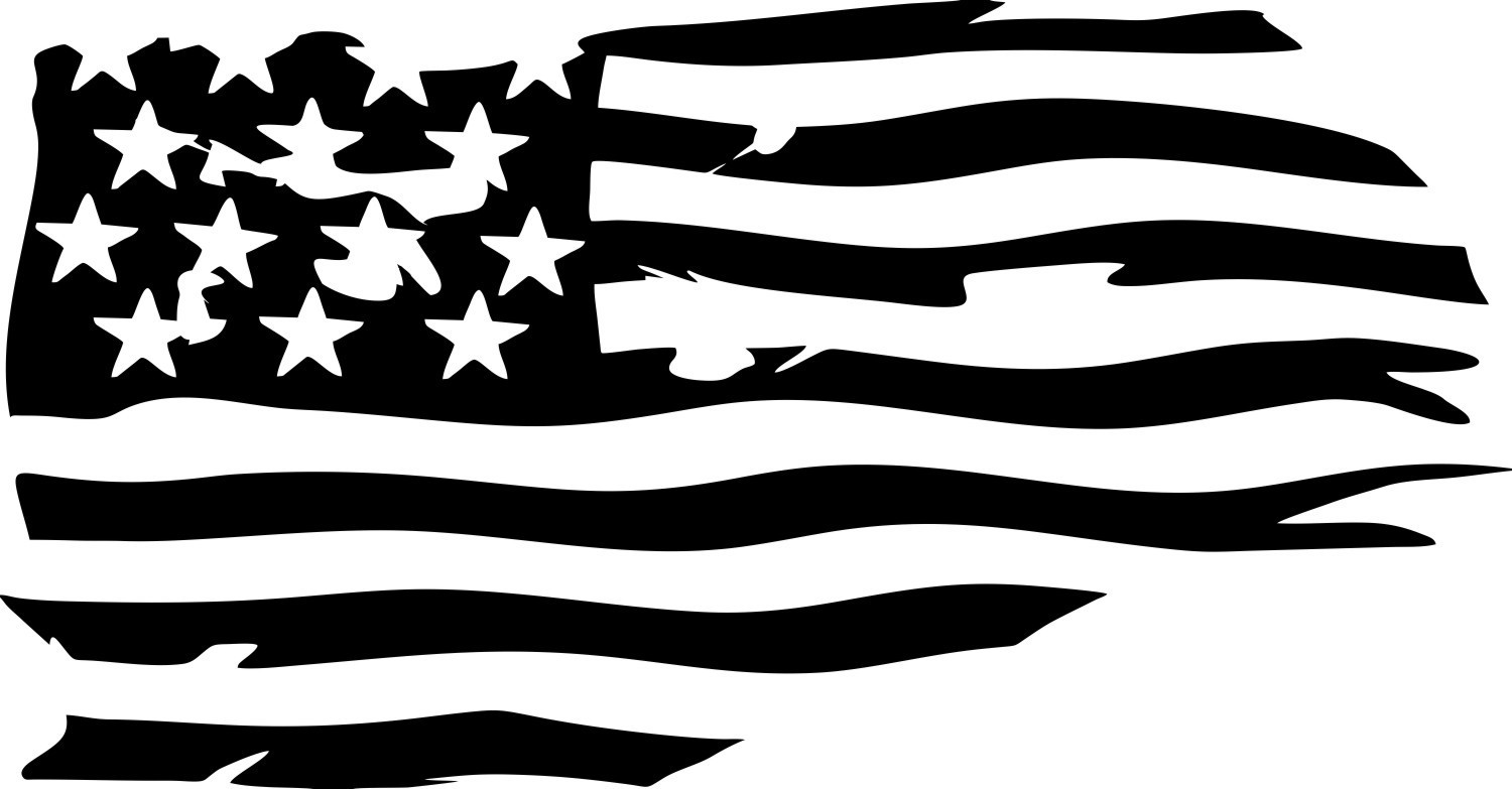 union jack flag black and white decal