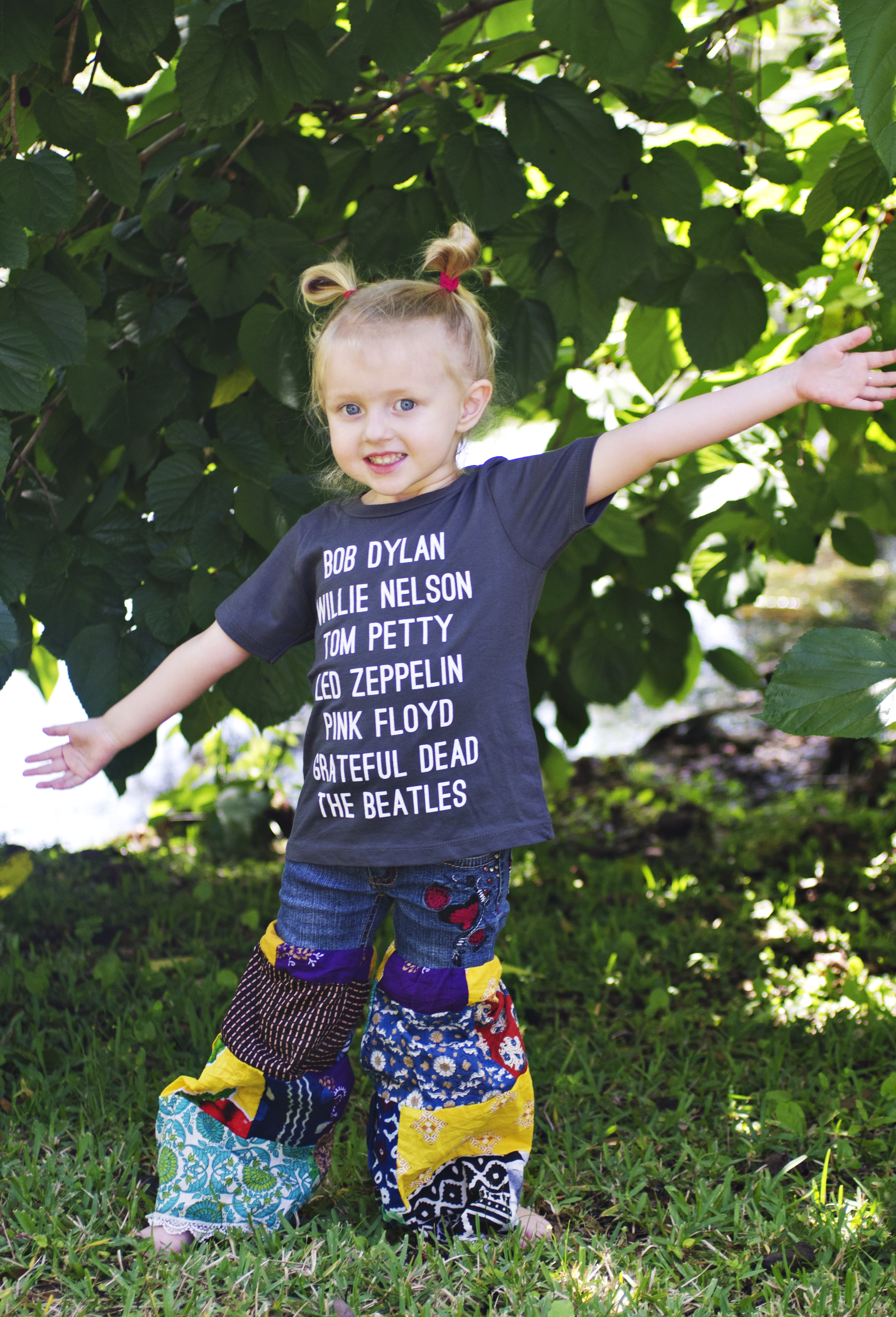 Kids Toddler Patchwork Hippie Jeans 00220