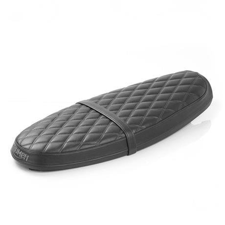 SCRAMBLER BENCH SEAT, BLACK QUILTED SCRAMBLER BENCH SEAT, BLACK QUILTED