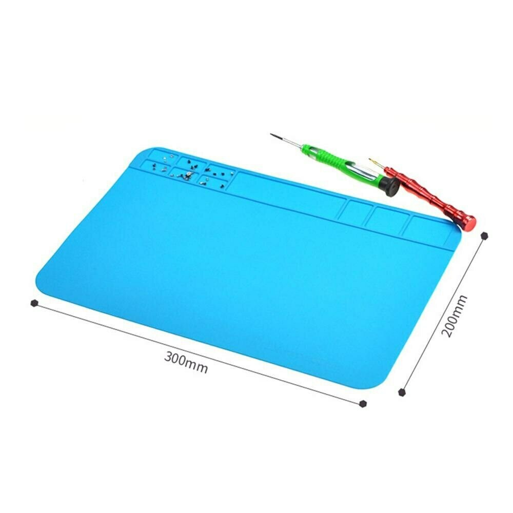 Pad silicon pentru banc de lucru, termorezistent, 300 x 200mm Pad silicon pentru banc de lucru, termorezistent, 300 x 200mm