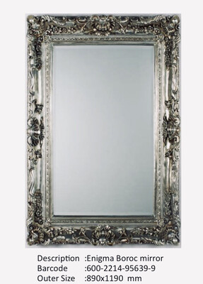 NWM95639-9 Enigma Baroque Silver Mirror NWM95639-9 Enigma Baroque Silver Mirror