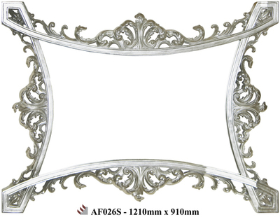 AF026 Silver detailed mirror AF026 Silver detailed mirror