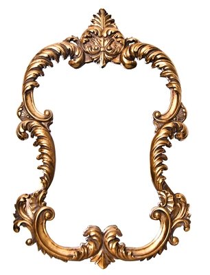 AF005G classic mirror in Gold. AF005G classic mirror in Gold.