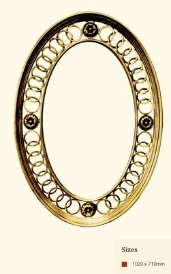 AF034 Oval detailed gold mirror AF034 Oval detailed gold mirror