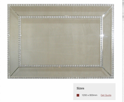 MC002 Mirror framed mirror with stud detail MC002 Mirror framed mirror with stud detail