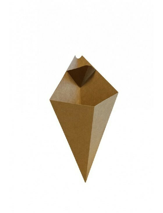 Kraft frietzak met sausvakje 13x21cm
Verpakt per 200 stuks Kraft frietzak met sausvakje 13x21cm
Verpakt per 200 stuks