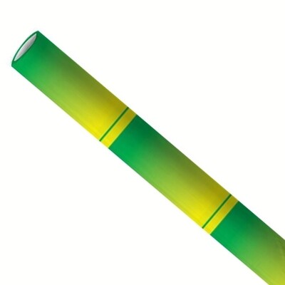 Papieren rietjes 6x200mm bamboe groen, verpakt per 5000 stuks Papieren rietjes 6x200mm bamboe groen, verpakt per 5000 stuks