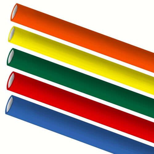 Premium papieren rietjes 6x200mm 5 kleuren mix assortiment, verpakt per 5000 stuks Premium papieren rietjes 6x200mm 5 kleuren mix assortiment, verpakt per 5000 stuks