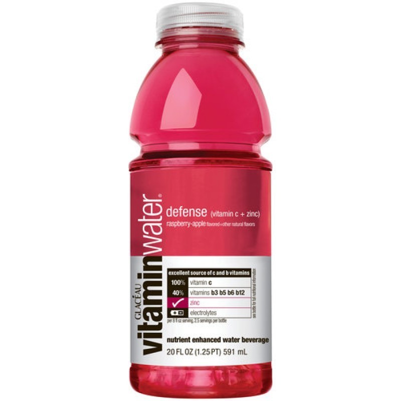 12x500ml VITAMIN WATER DEFENCE RASBERRY & APPLE