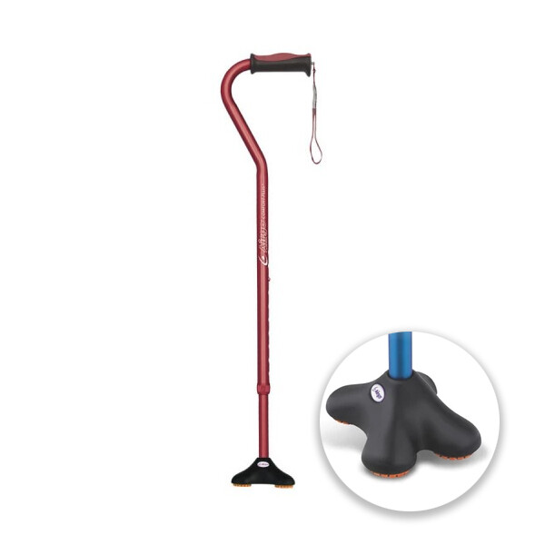 Airgo® Comfort-Plus Cane, Offset Handle, MiniQuad Ultra-Stable Tip Airgo® Comfort-Plus Cane, Offset Handle, MiniQuad Ultra-Stable Tip