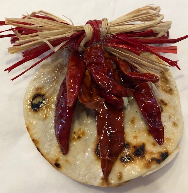 Tortilla Wreath With Chile Tortilla Wreath With Chile