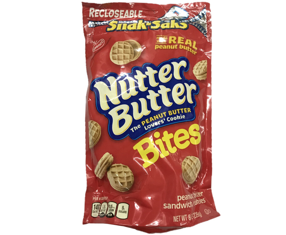 Nabisco Nutter Butter Peanut Butter Sandwich Cookies Snak-Saks 226g