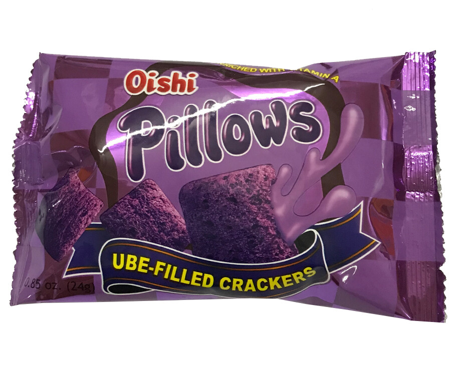 Oishi Pillows UbeFilled Crackers 24g