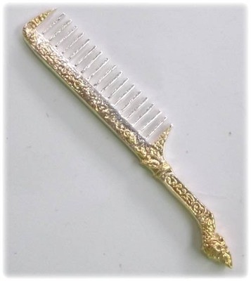 Hwee Maha Mongkol (Small 6.2 Cm) Money Comb of Great Blessings with Naga Head Handle - Bronze + Silver-Gold Plating - Luang Phu Maha Kam Daeng - Sadta Mongkol Edition 2555 BE Hwee Maha Mongkol (Small 6.2 Cm) Money Comb of Great Blessings with Naga Head Handle - Bronze + Silver-Gold Plating - Luang Phu Maha Kam Daeng - Sadta Mongkol Edition 2555 BE
